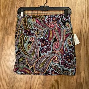 New paisley print mini skirt by Body Central